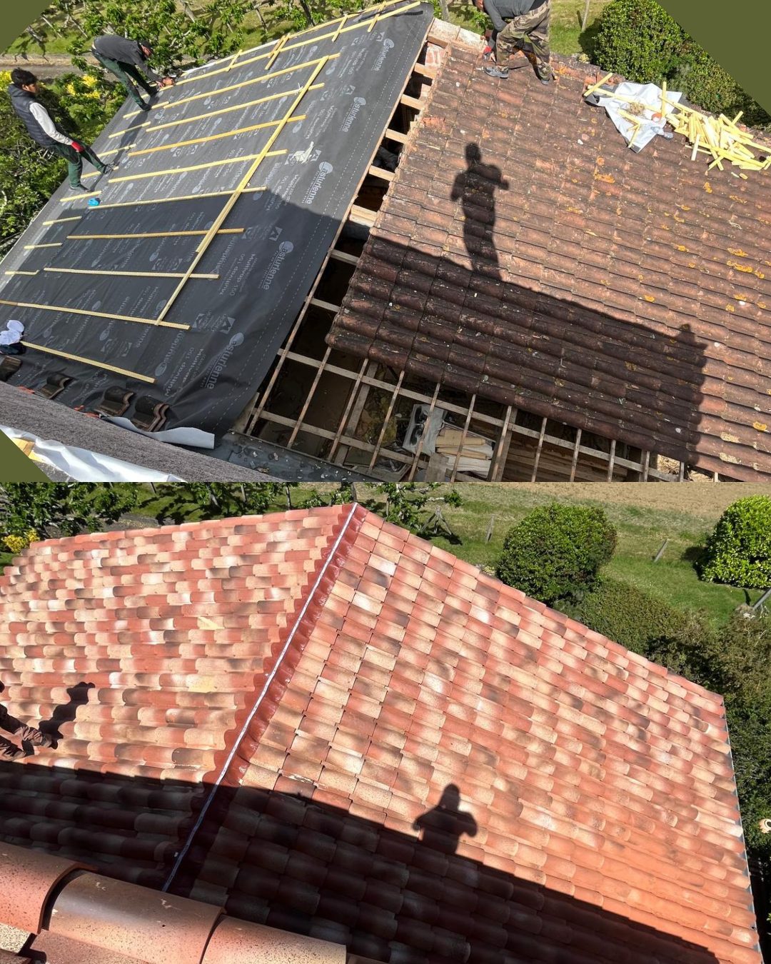 Zinguerie, gouttières et pose de Velux sur toiture zinc dans l'Aude